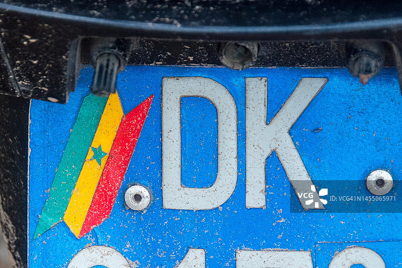 塞内加尔达喀尔车牌图片素材