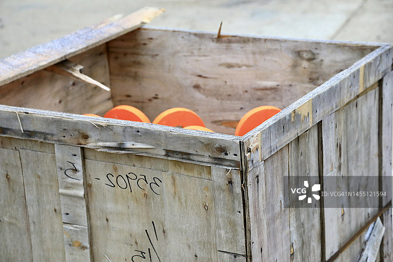 用于运输和交付的木箱图片素材