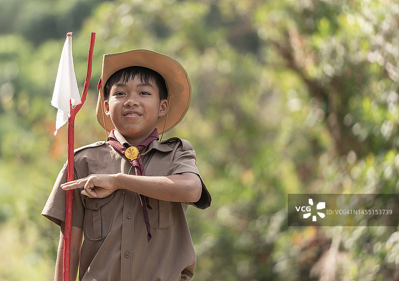 童子军营地肖像图片素材