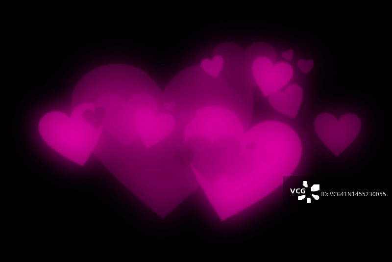 心形图案插画图片素材