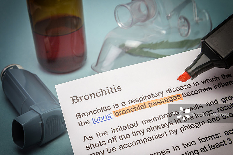 支气管炎概念图图片素材