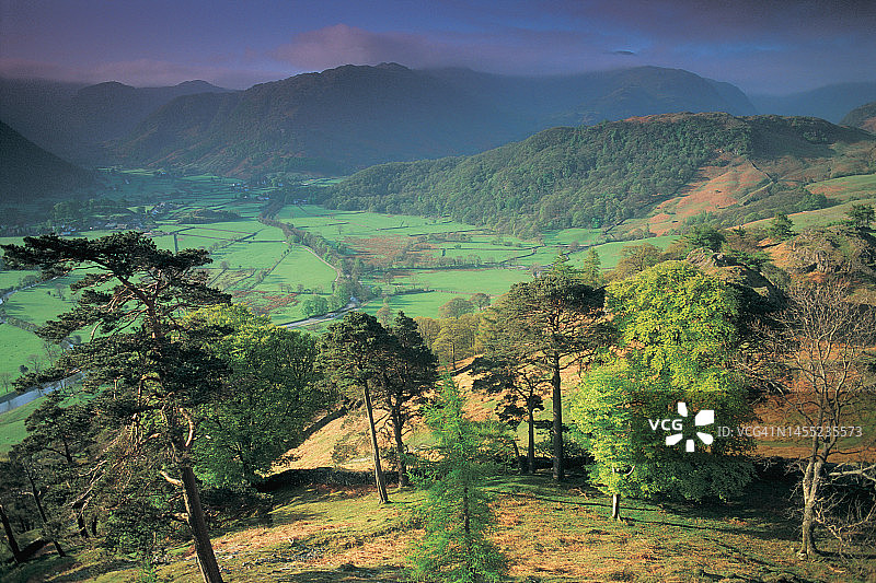 英国坎布里亚郡湖区伯罗代尔图片素材