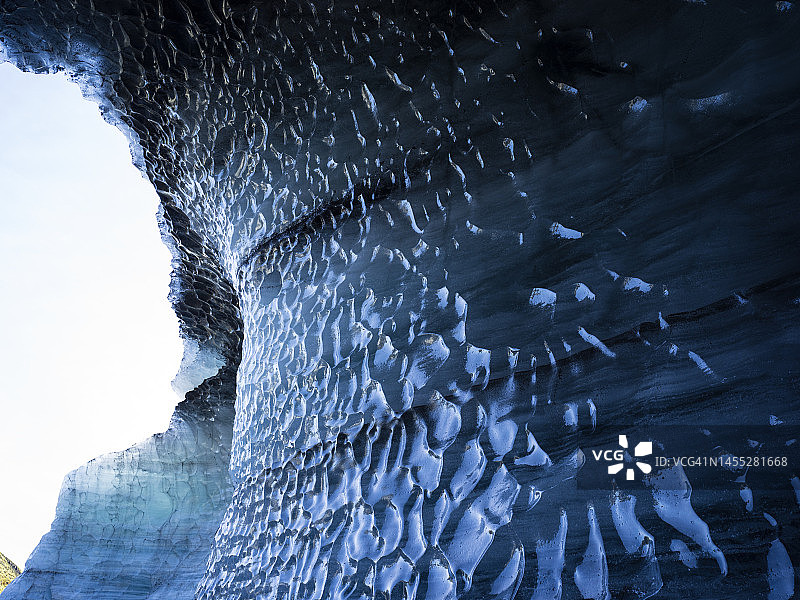 卡特拉火山冰川冰洞图片素材