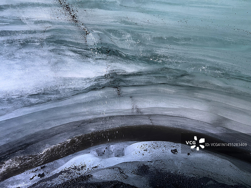 卡特拉火山冰川冰洞图片素材