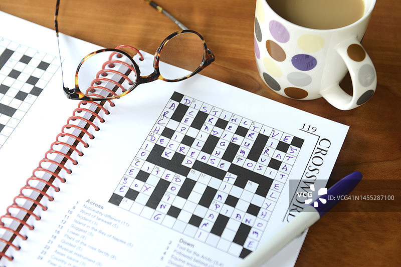 纵横字谜图片素材