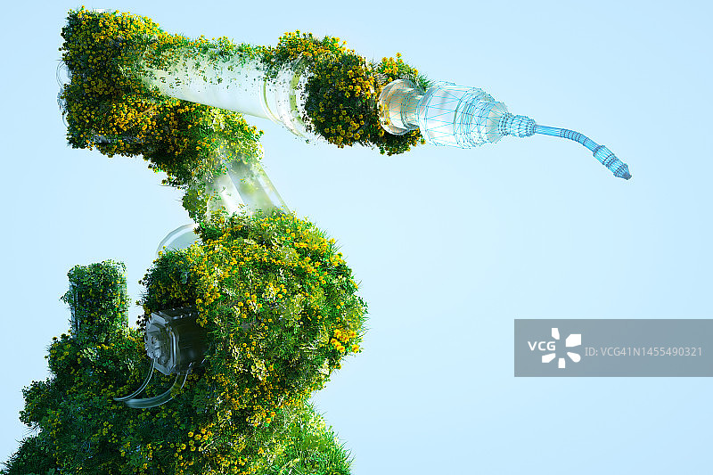 可持续的机械手臂图片素材