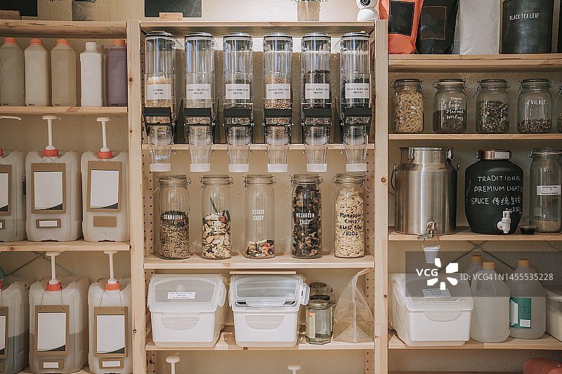零售展示可持续商业无塑料零浪费杂货店图片素材