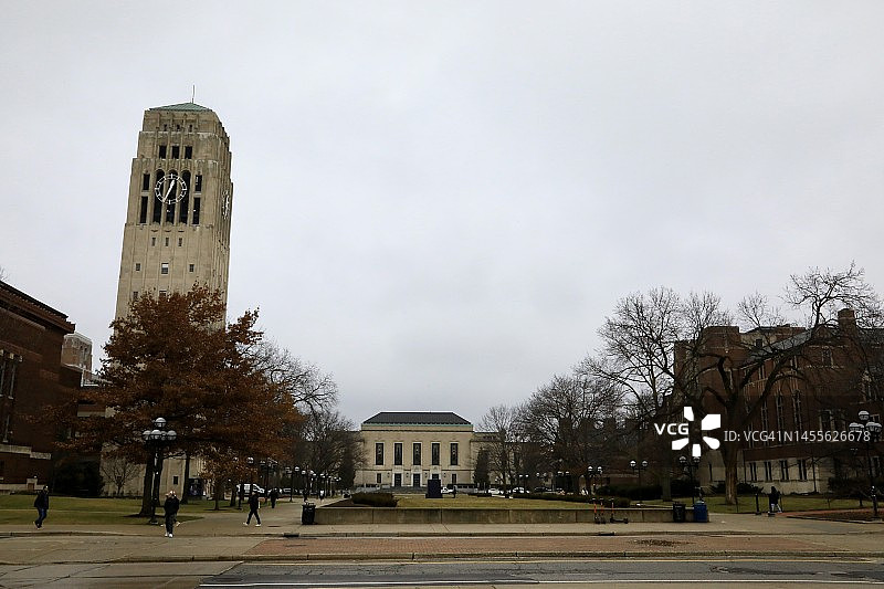 密歇根大学校园图片素材