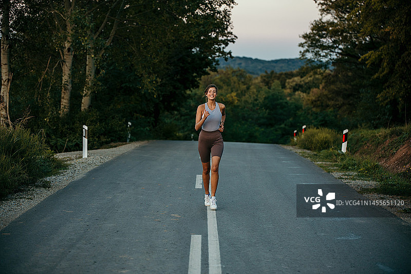 慢跑使我健康图片素材