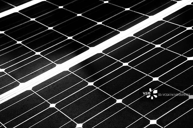 太阳能电池板特写图片素材