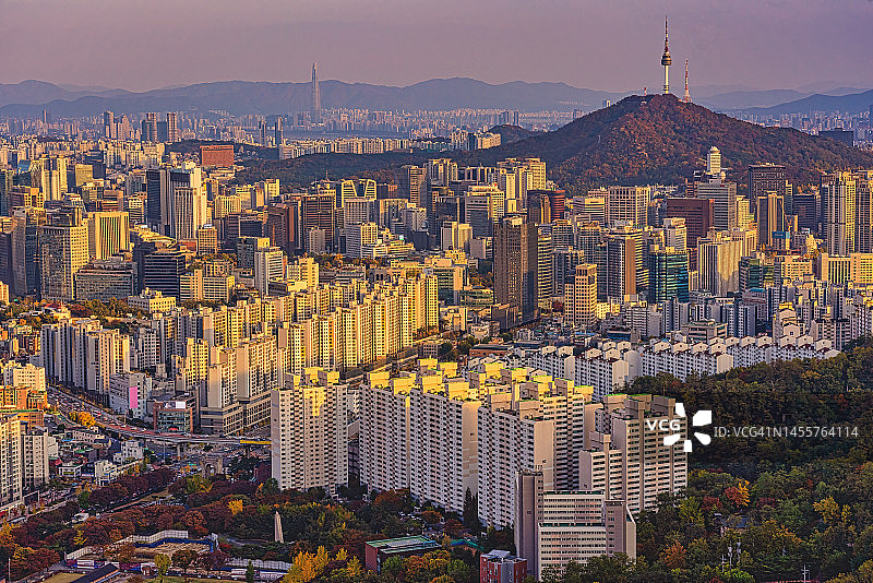 南山首尔塔图片素材