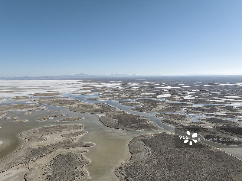 自然形态与纹理的航拍视角图片素材