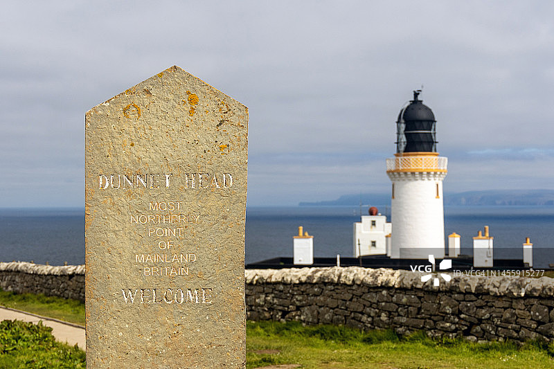 邓尼特角，凯斯内斯，苏格兰，英国图片素材