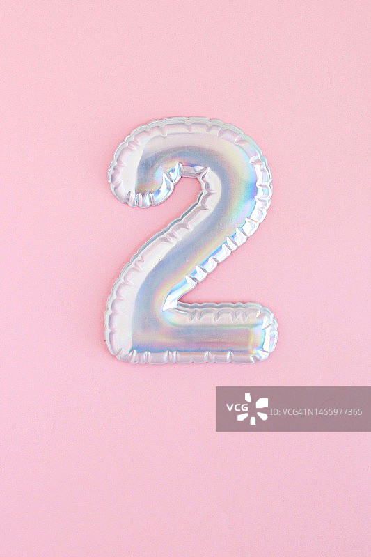 气球数字2图片素材