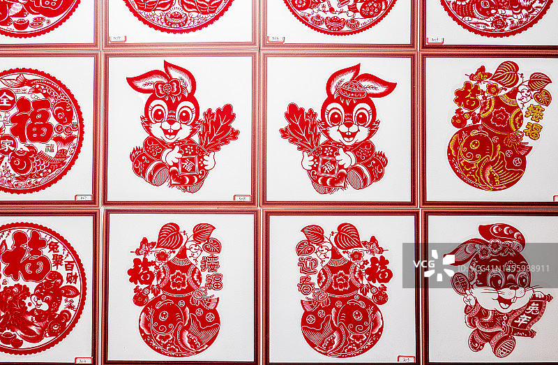 中国新年剪纸图片素材