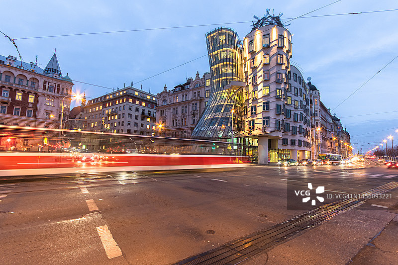 布拉格跳舞的房子图片素材