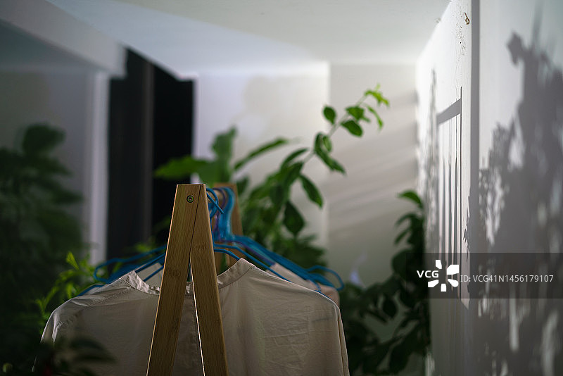 晾晒衣服图片素材