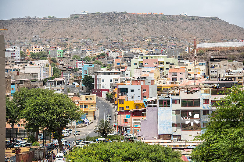 圣地亚哥岛普拉亚景色，佛得角图片素材