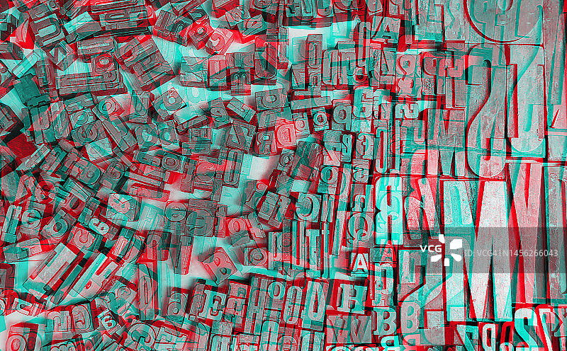 打字机金属字母的浮雕图像处理图片素材