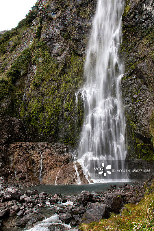 阿瑟隘口瀑布图片素材