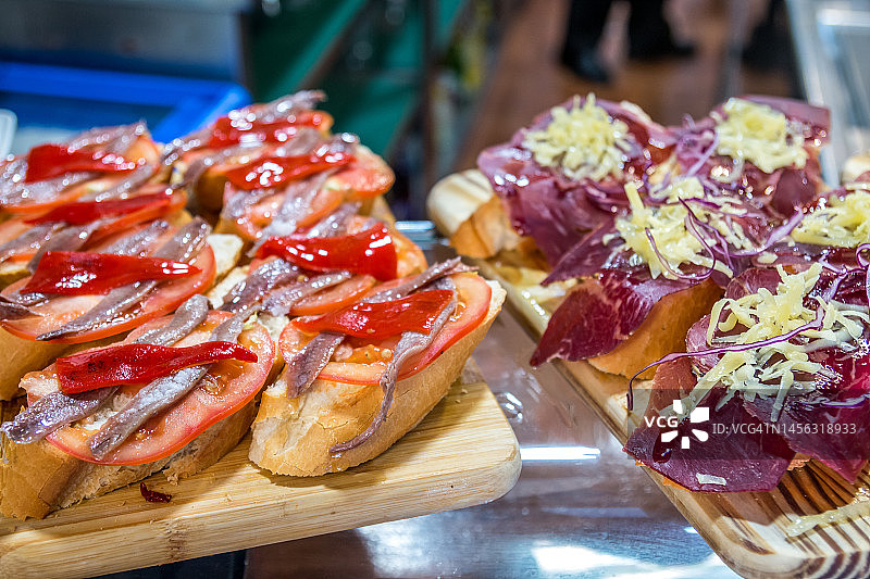 西班牙小吃特写图片素材