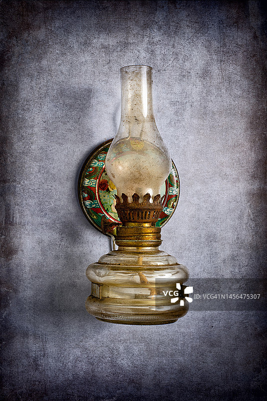 中式复古油灯图片素材