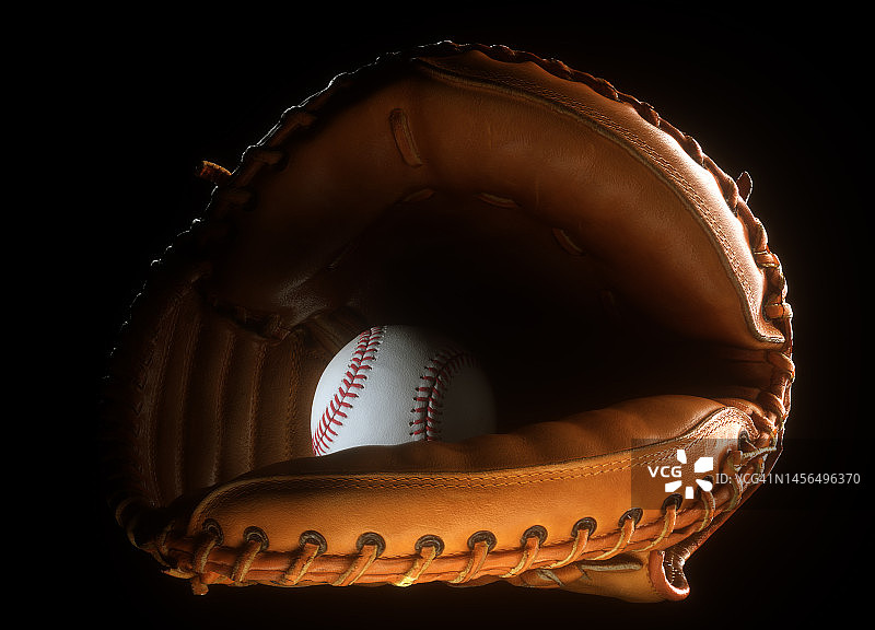 棒球捕手手套图片素材