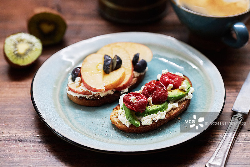 美味的早午餐吐司图片素材