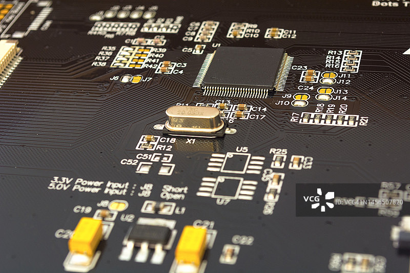 PCB板集成电路图片素材