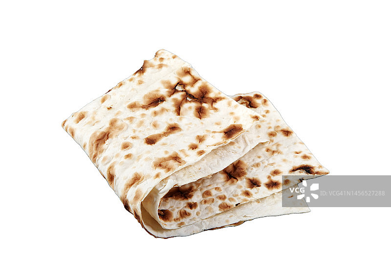 拉瓦什：一种在馕坑中制作的薄而软的无酵饼图片素材
