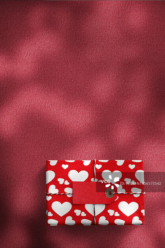 情人节红色礼品卡图片素材