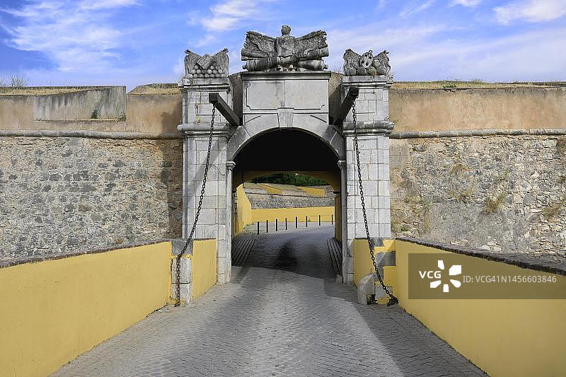 葡萄牙阿连特茹埃尔瓦斯奥利文卡外门图片素材