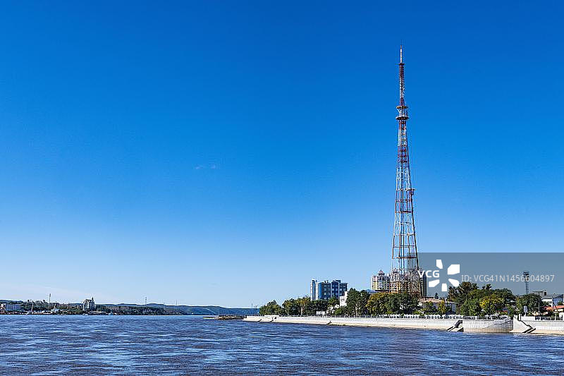 俄罗斯阿穆尔州布拉戈维申斯克阿穆尔河堤岸图片素材