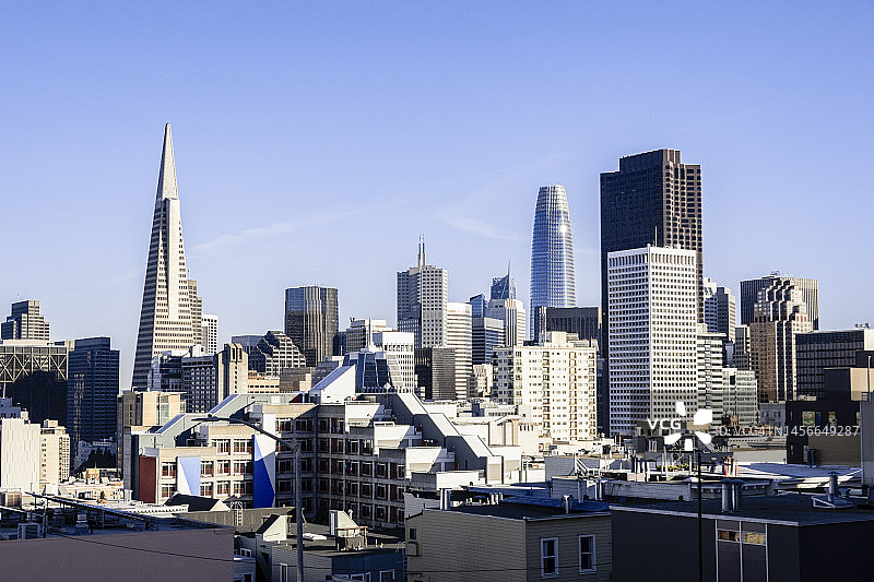 旧金山市区午后风光图片素材