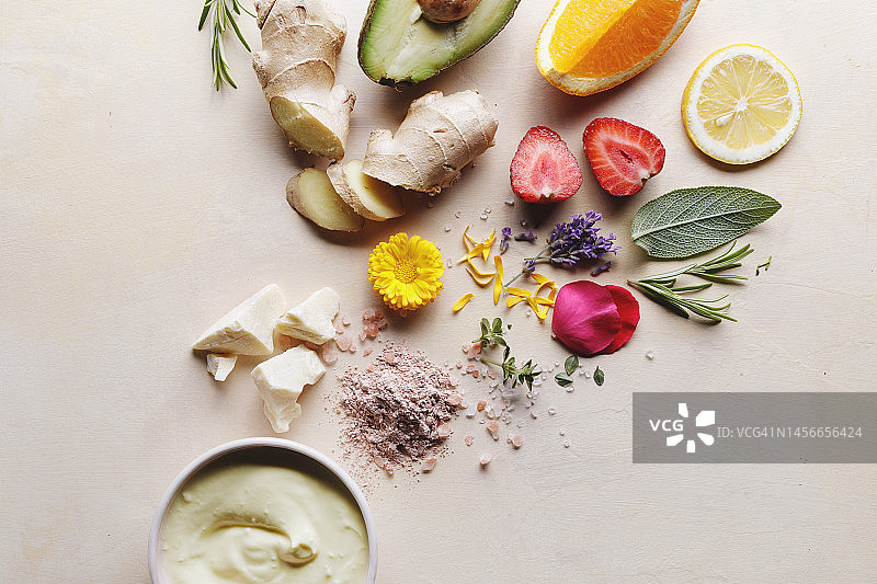 有机护肤成分图片素材