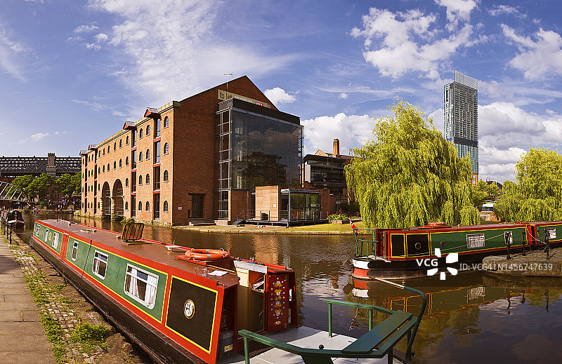 卡斯尔菲尔德的典型船只（窄船）图片素材