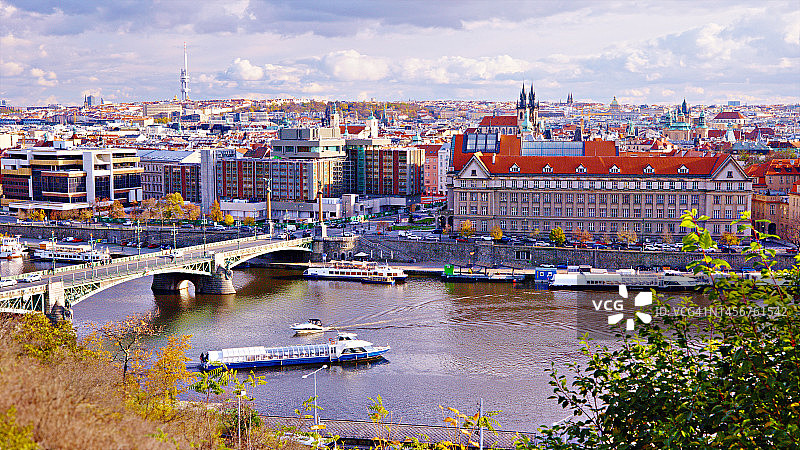 布拉格市中心景色图片素材