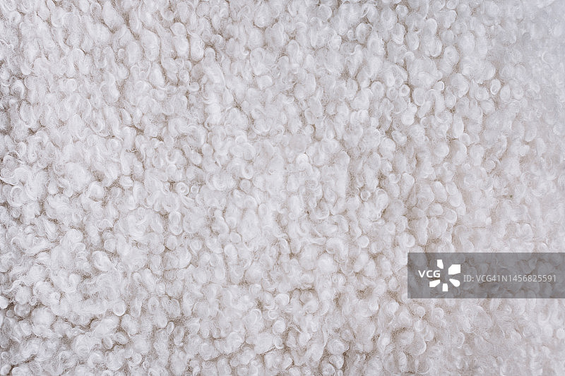 白色或米色羊羔毛织物纹理背景图片素材