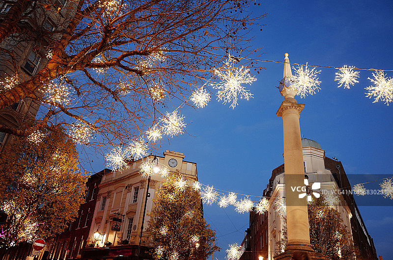 伦敦的圣诞节图片素材