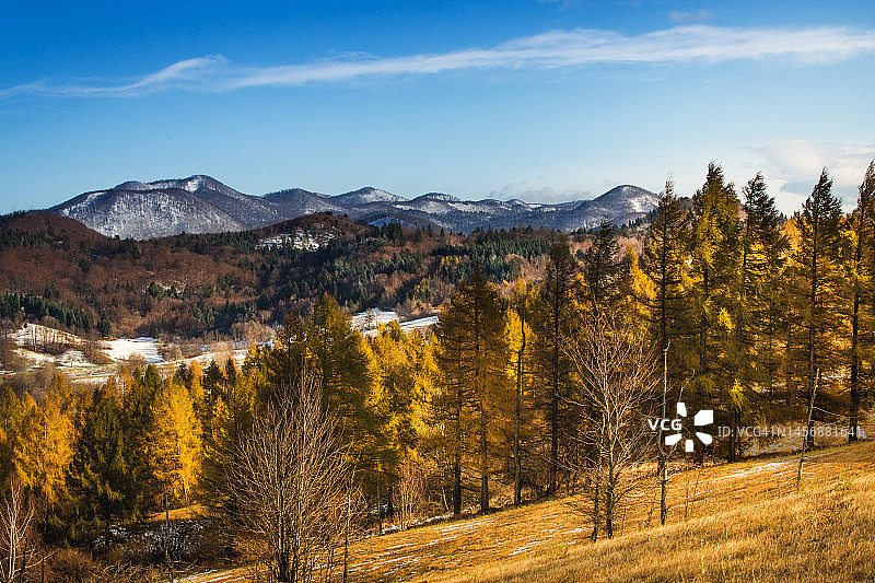 秋季乡村美景图片素材