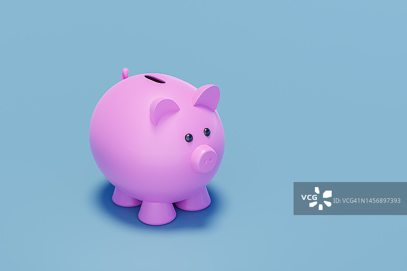 3D小猪储蓄罐图片素材