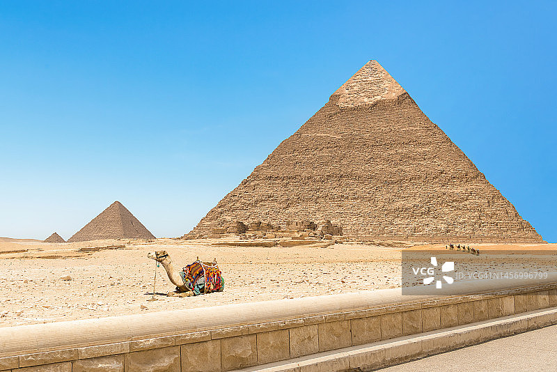卡夫拉与孟卡拉金字塔图片素材