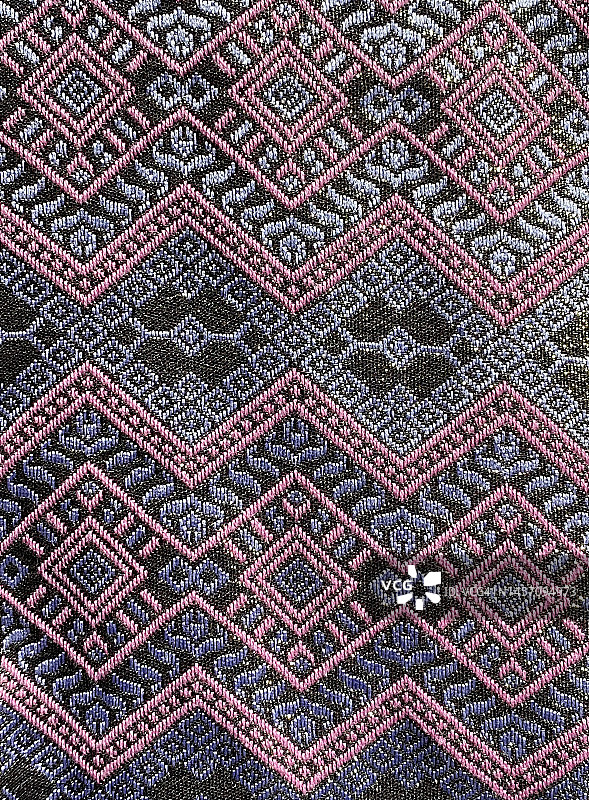 泰式图案面料纹理背景图片素材