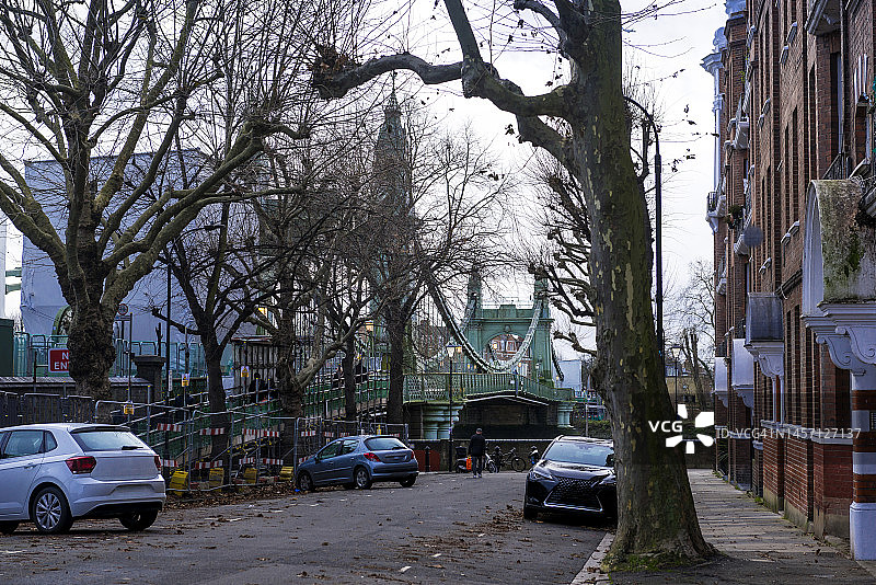 伦敦哈默史密斯桥城市景观图片素材