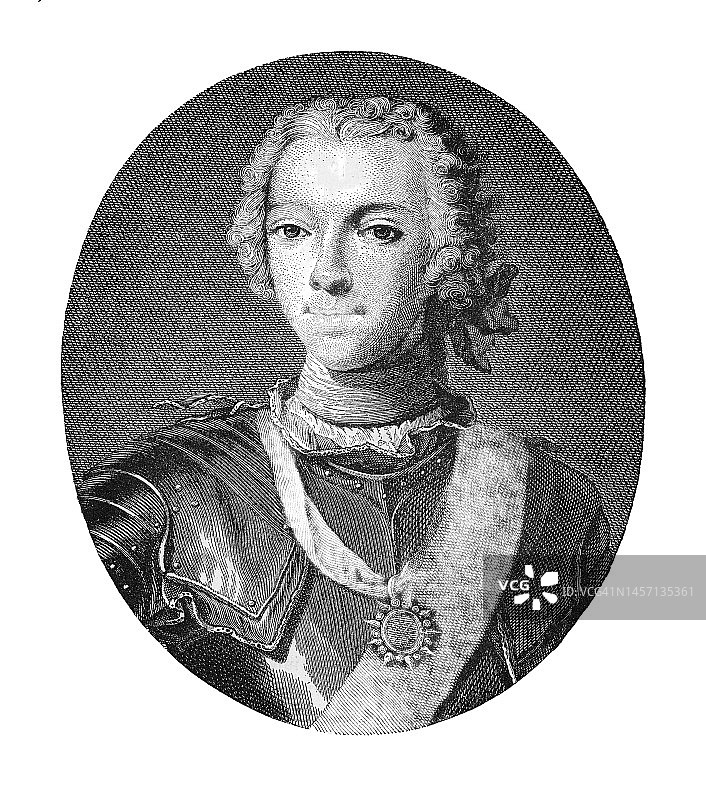 查尔斯·爱德华·斯图亚特王子肖像图片素材