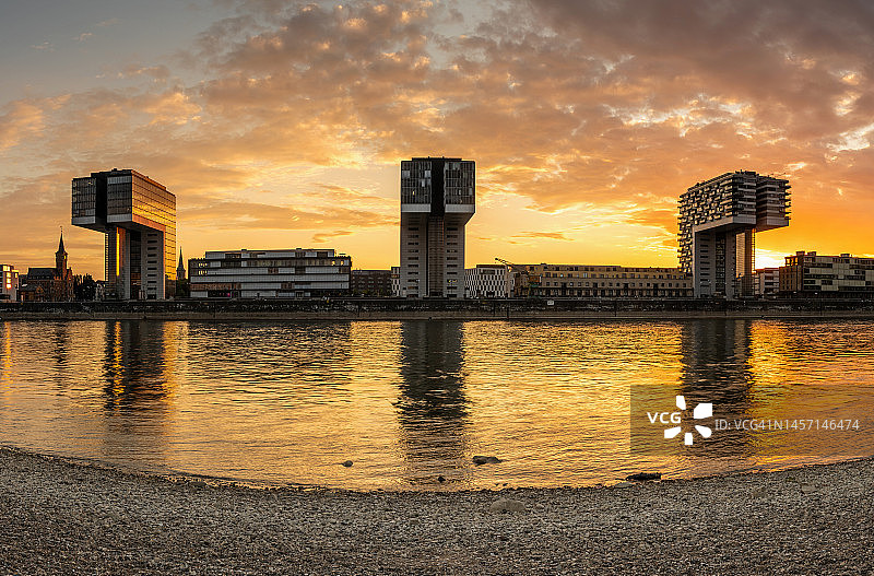 科隆日落天际线（德国）图片素材