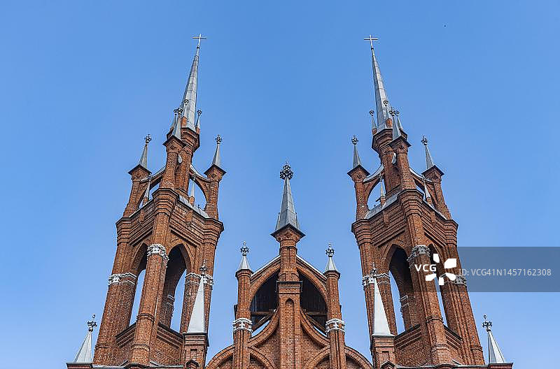 俄罗斯萨马拉圣心教堂图片素材