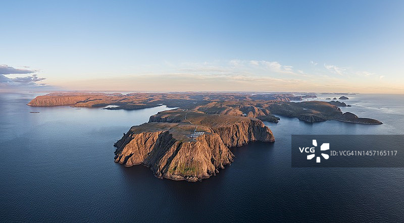 挪威芬马克北角悬崖全景图片素材