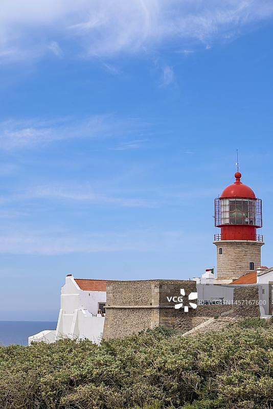 葡萄牙阿尔加维萨格里什圣维森特角灯塔图片素材