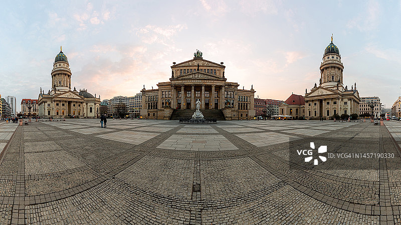 德国柏林宪兵广场全景图片素材